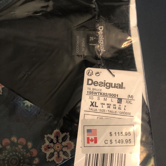 Desigual NWT Size XL, Still in Package - Picture 4 of 4